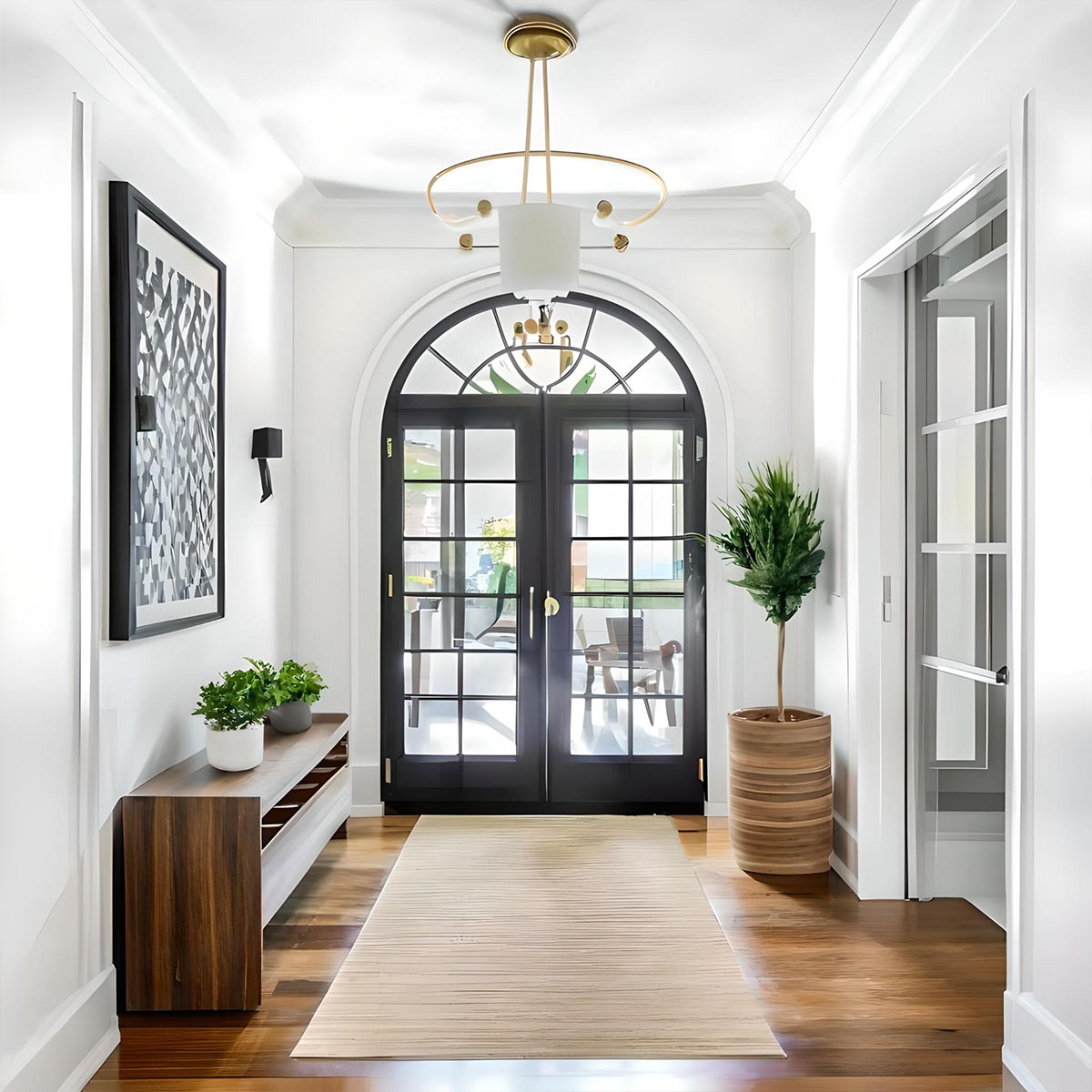 Deep cleaned entry hall in Atlanta home