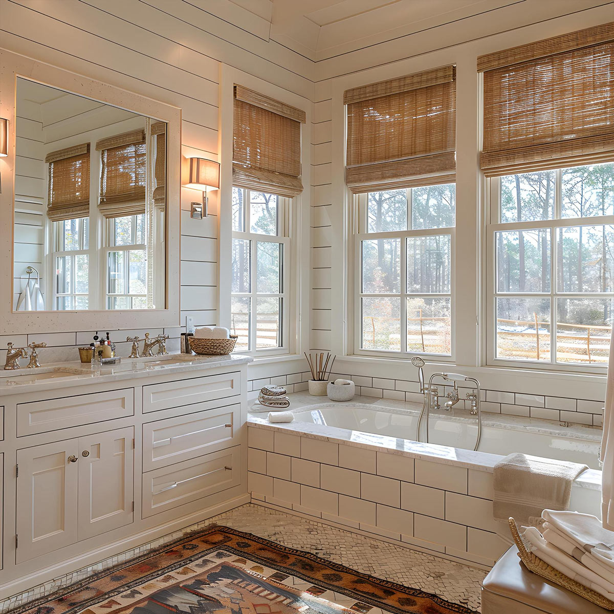 Traditional bathroom deep cleaning in Atlanta home