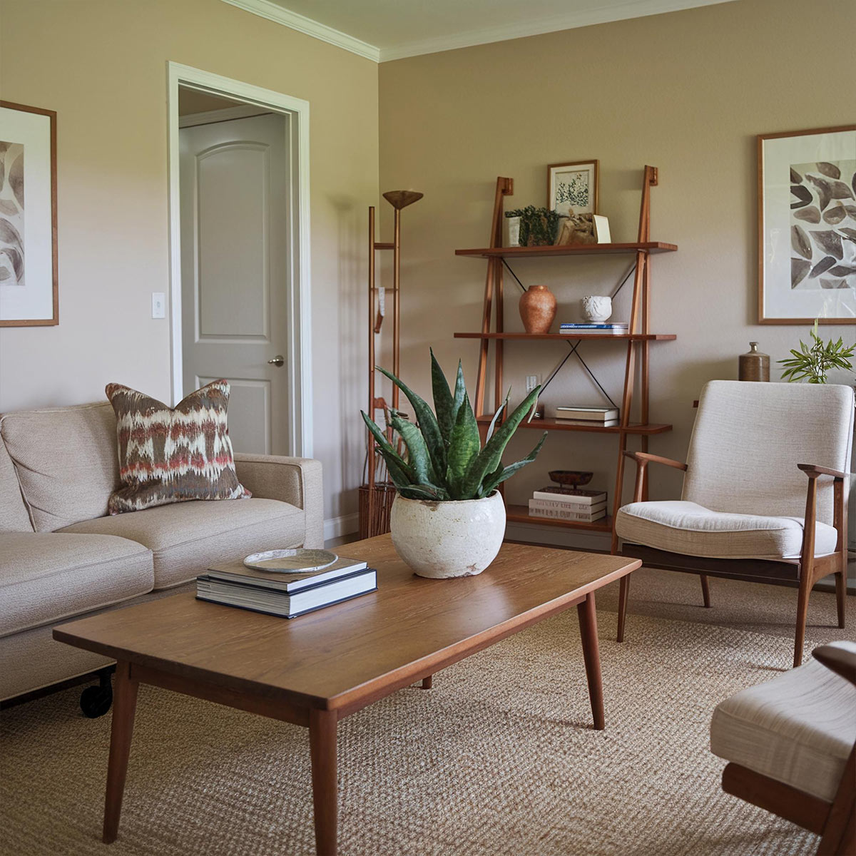 Deep cleaned living area in Atlanta