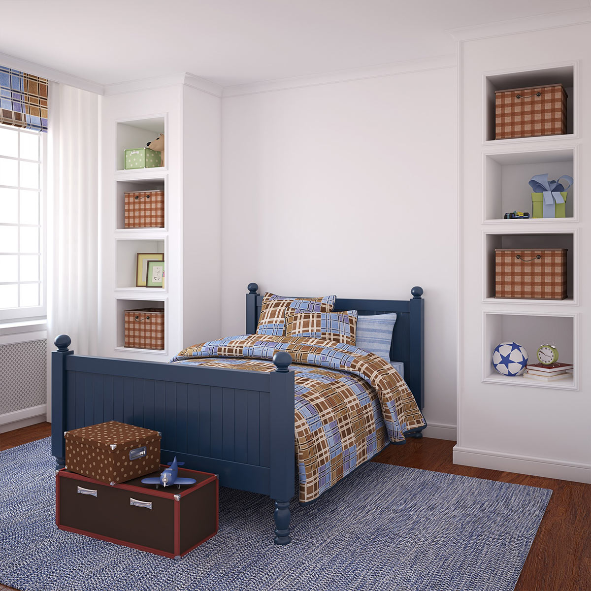 Deep cleaned bedroom in Atlanta home